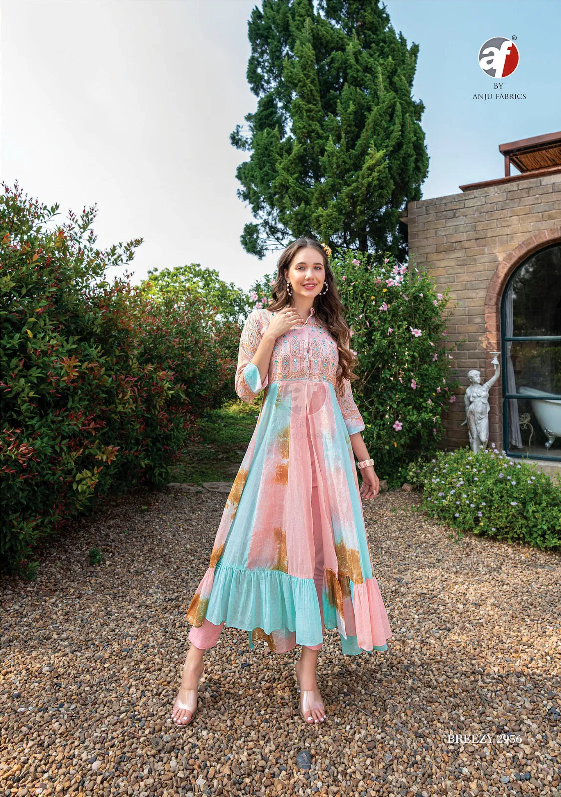 Breezy Vol 2 By Af Pure Mal Cotton Party Wear Kurti With Bottom Wholesale Shop In Surat